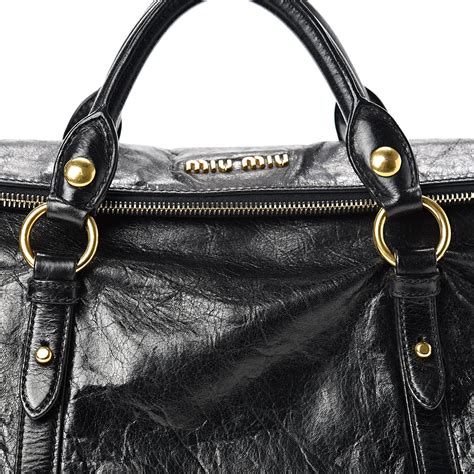 miu miu vitello lux bow satchel price|Miu Miu Black Vitello Lux Leather Bow Satchel .